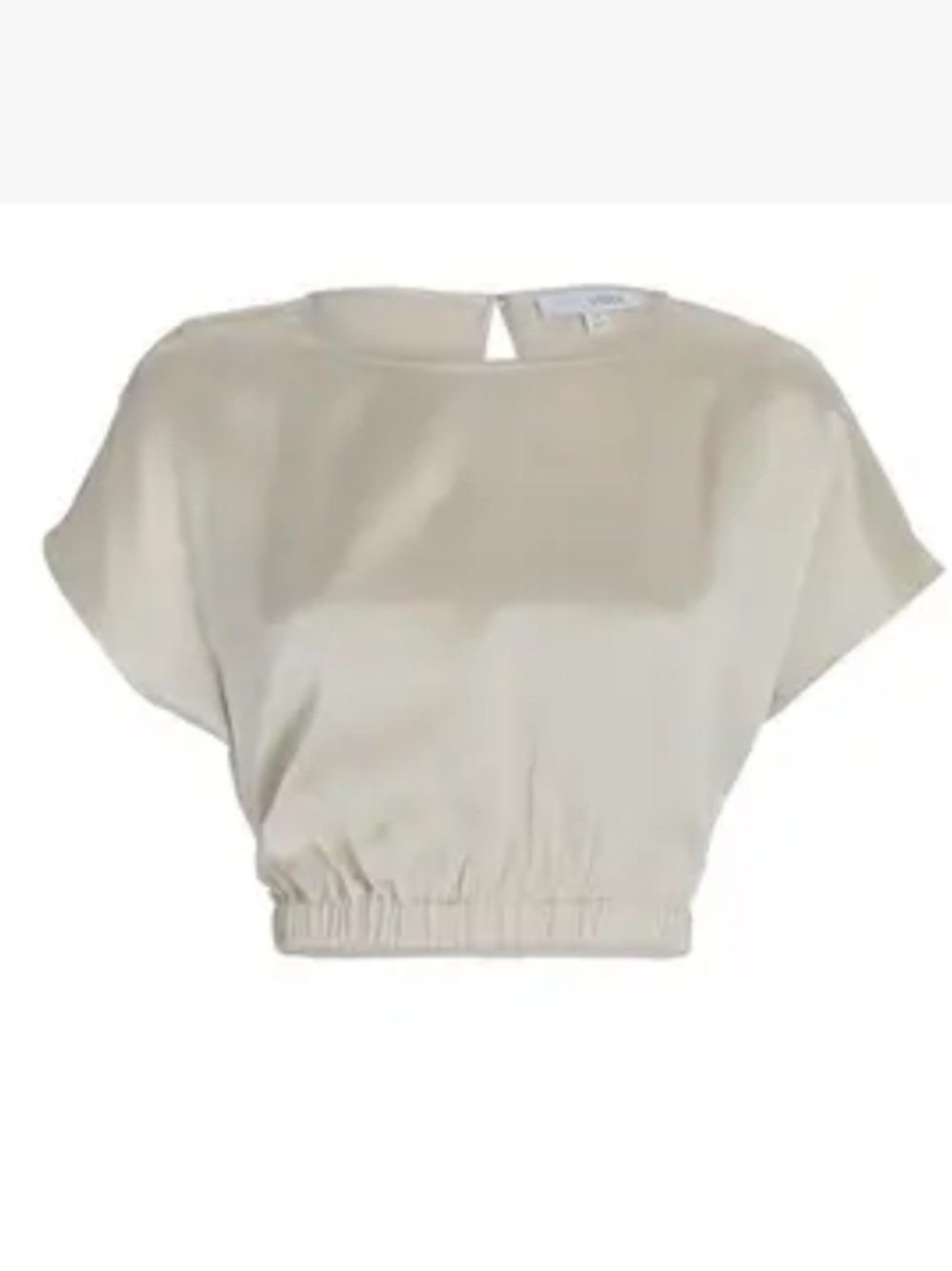 NWT Intermix sheldon crop silk shirt Champange size XS / P